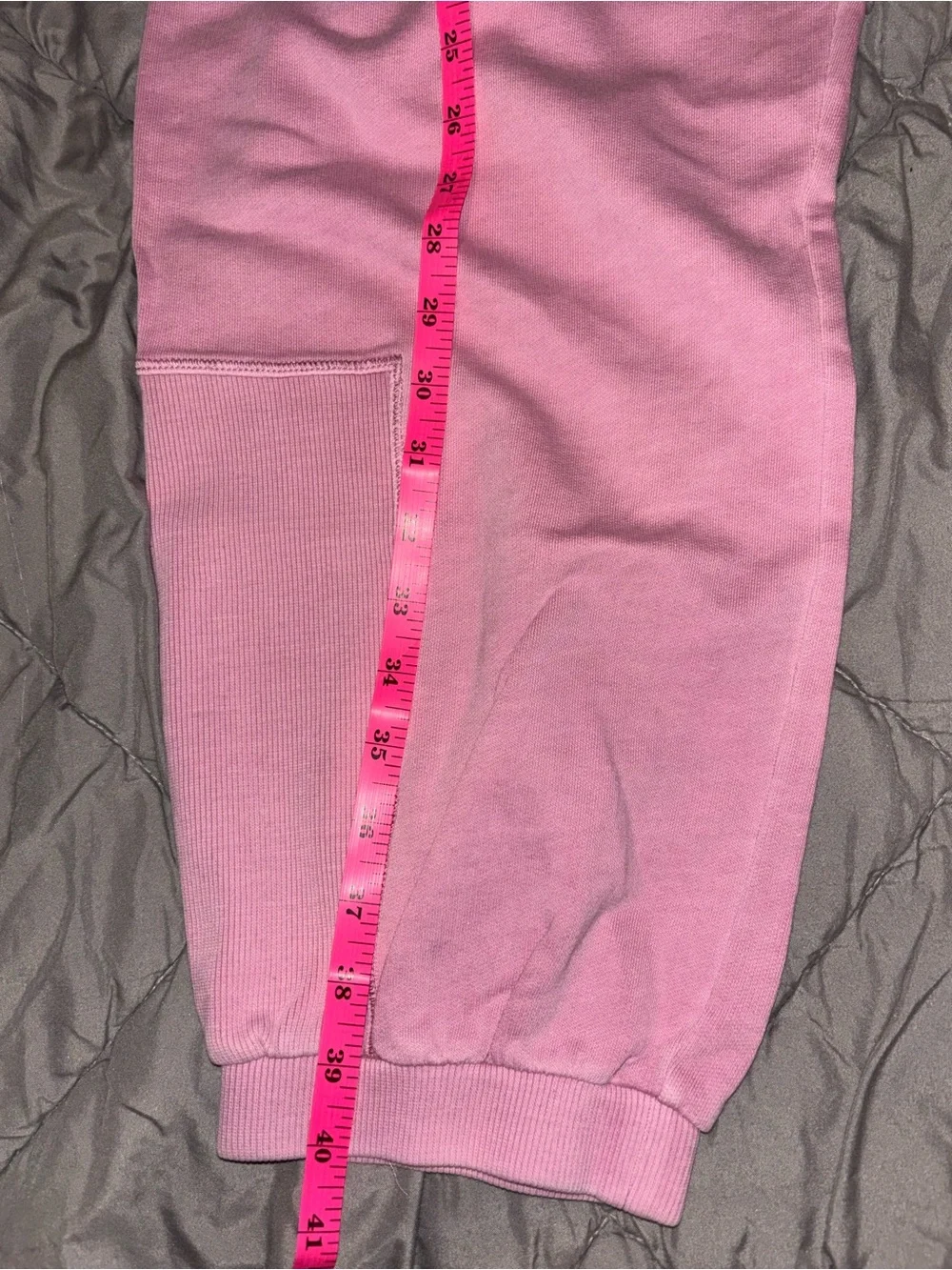 Free People Pink Elastic-Waist Jogger Lounge Athletic Casual Back To School
